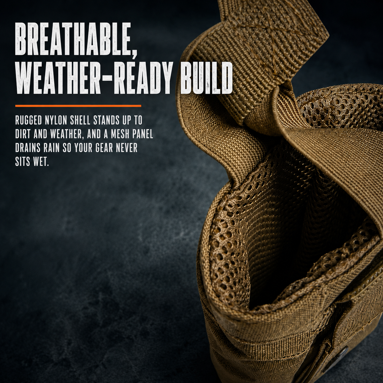 Lone Trail bear spray pouch breathable weather-ready build with mesh drainage