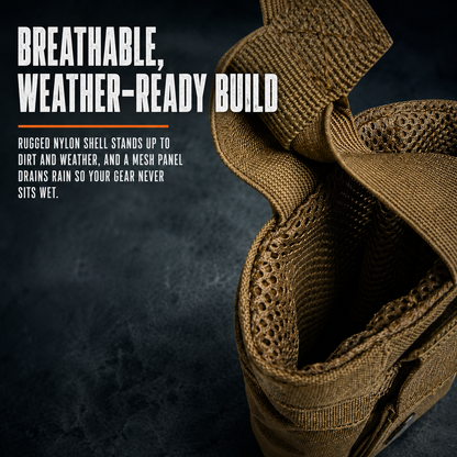 Lone Trail bear spray pouch breathable weather-ready build with mesh drainage