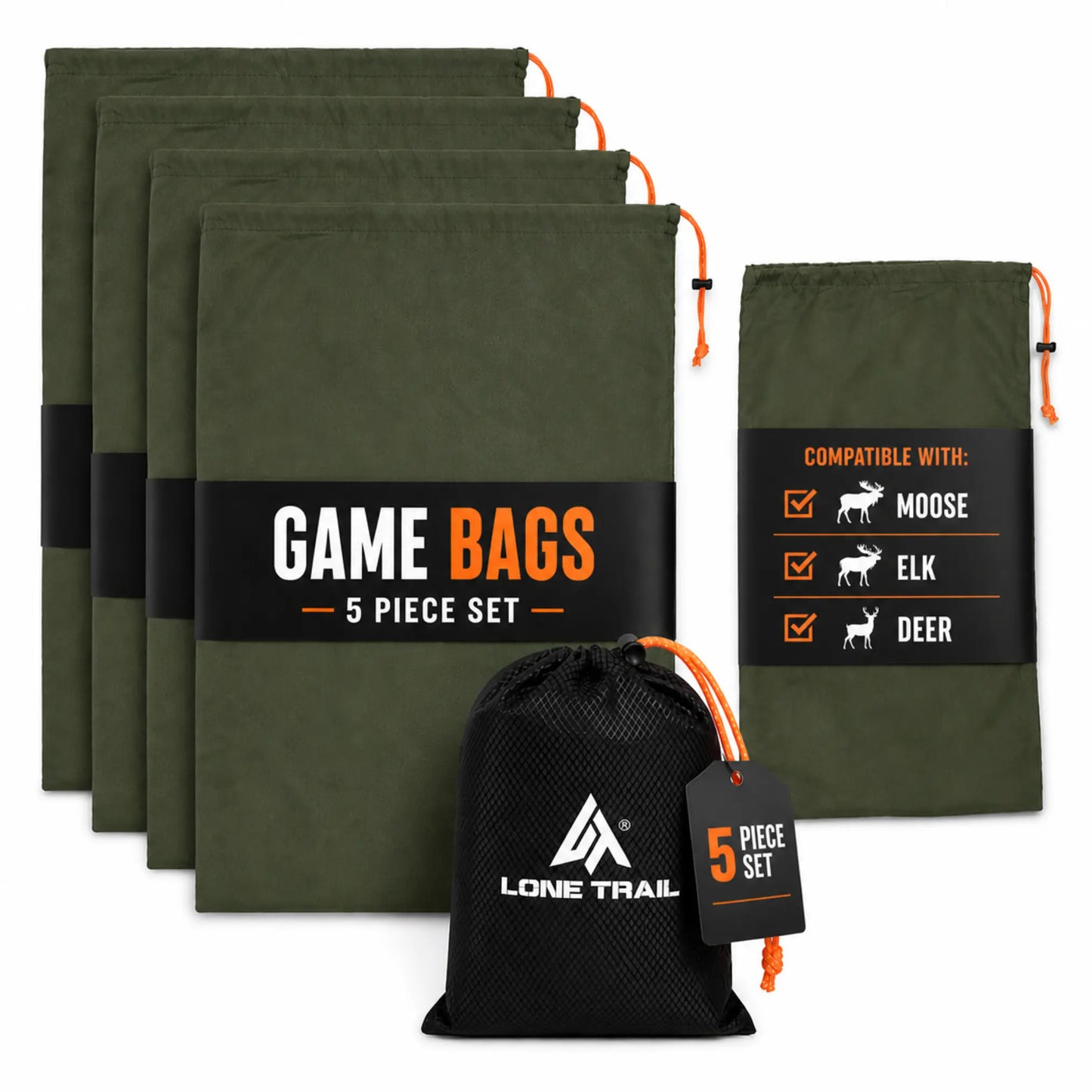 Game Bags 5-Piece Set Lone Trail