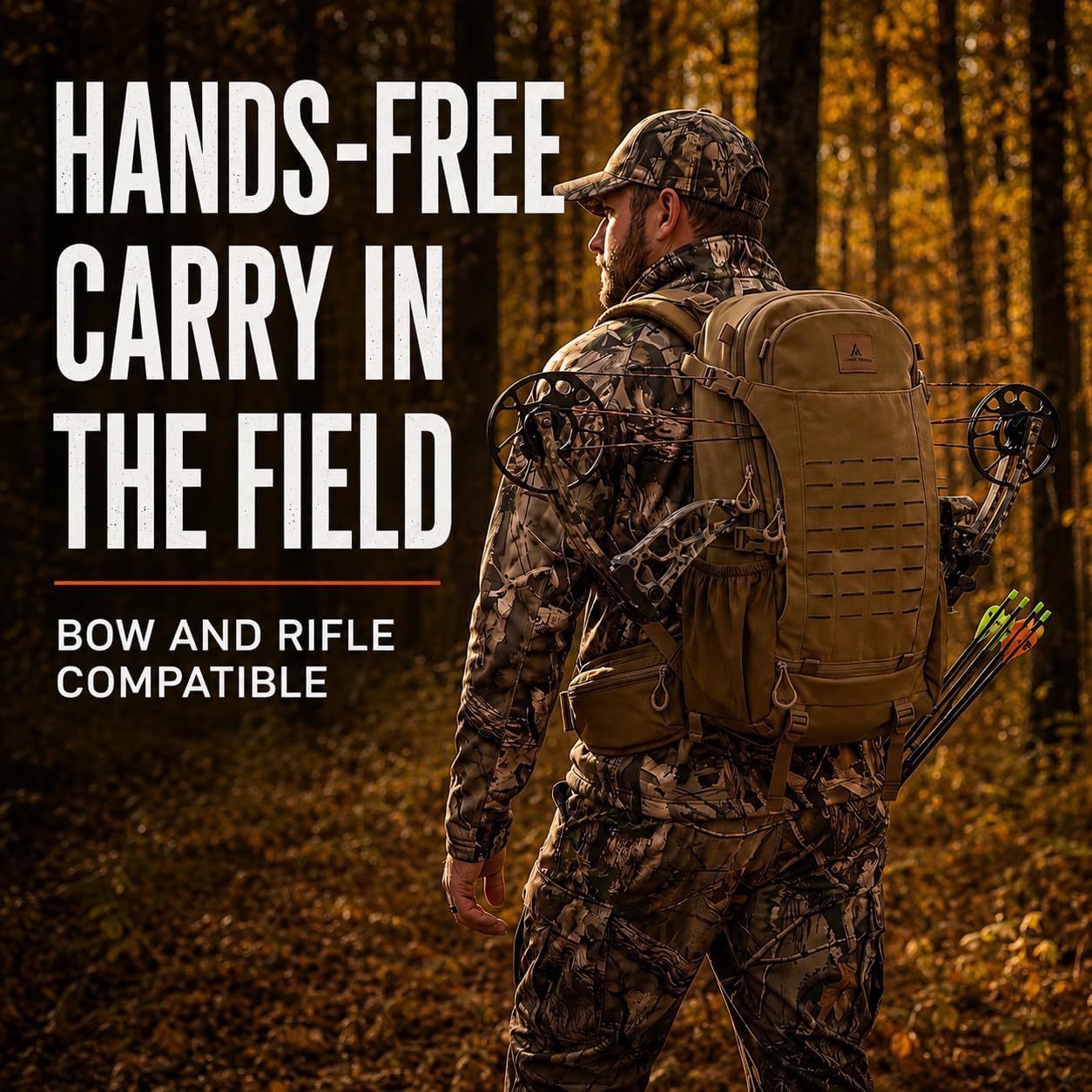 SB1 hunting backpack bow and rifle carry system