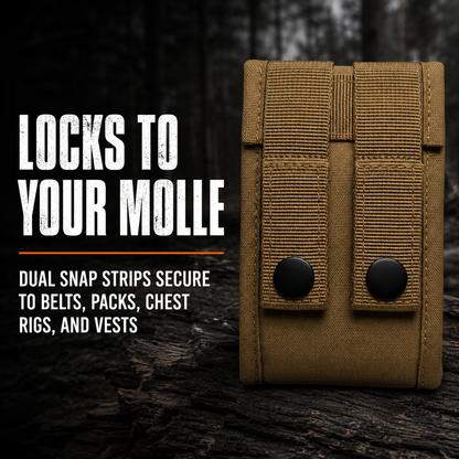 Lone Trail universal rangefinder pouch dual snap straps lock to MOLLE