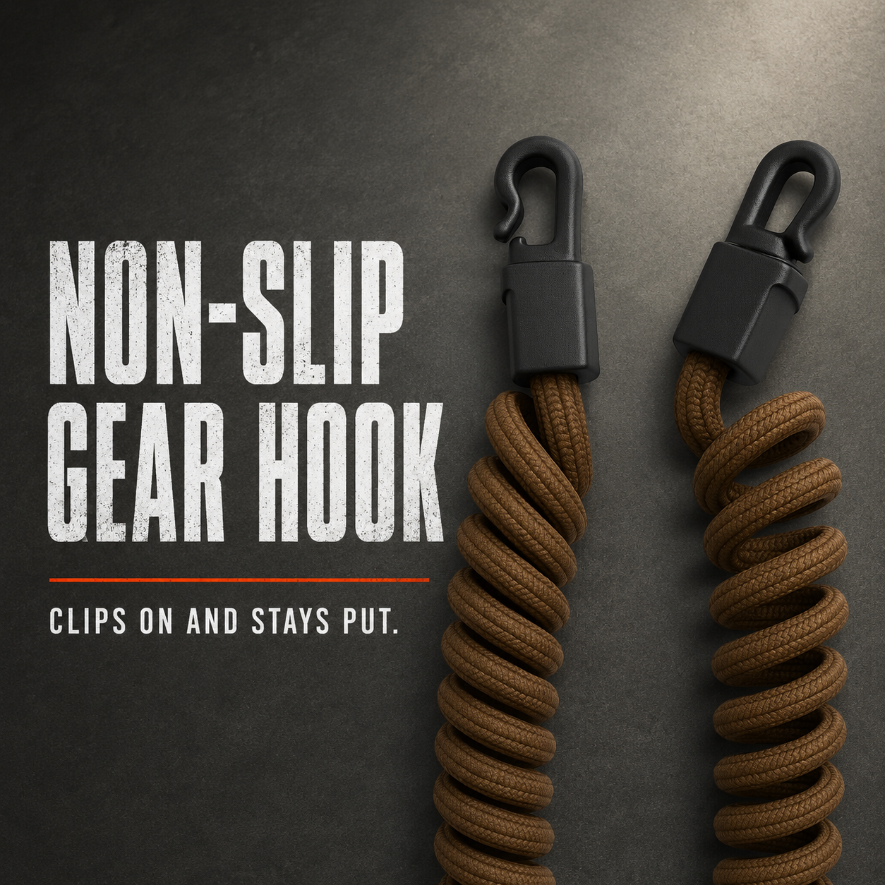 Lone Trail rangefinder tether non-slip gear hook clips on and stays put
