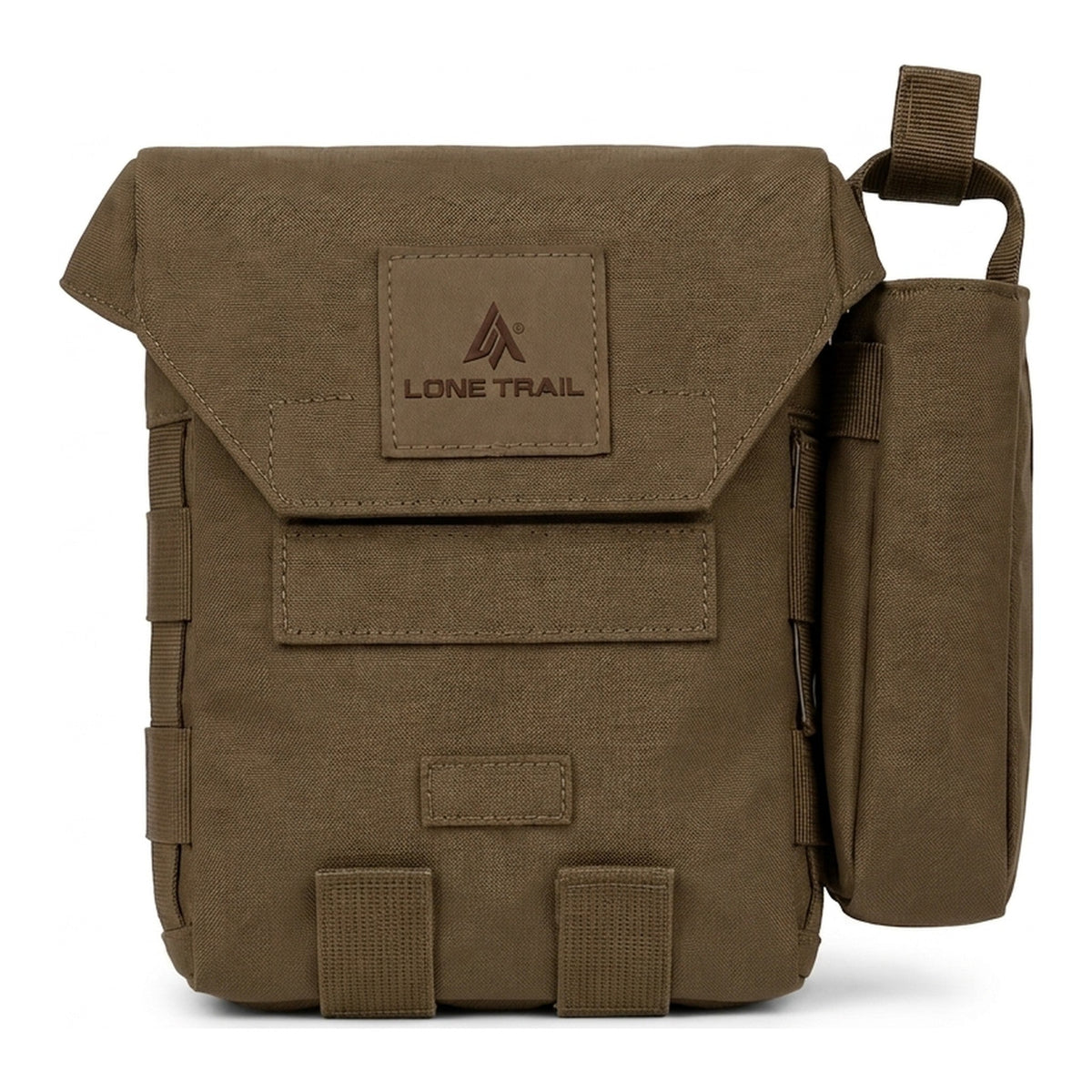 Bear spray holster mounted on the side of the LT1 Bino Harness