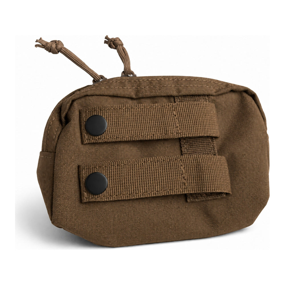 Bottom pouch MOLLE straps and snaps
