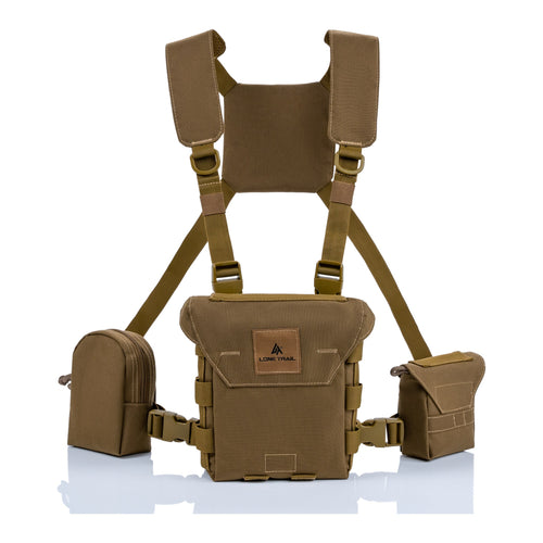 Lone Trail LT1 Bino Harness with rangefinder and utility pouches