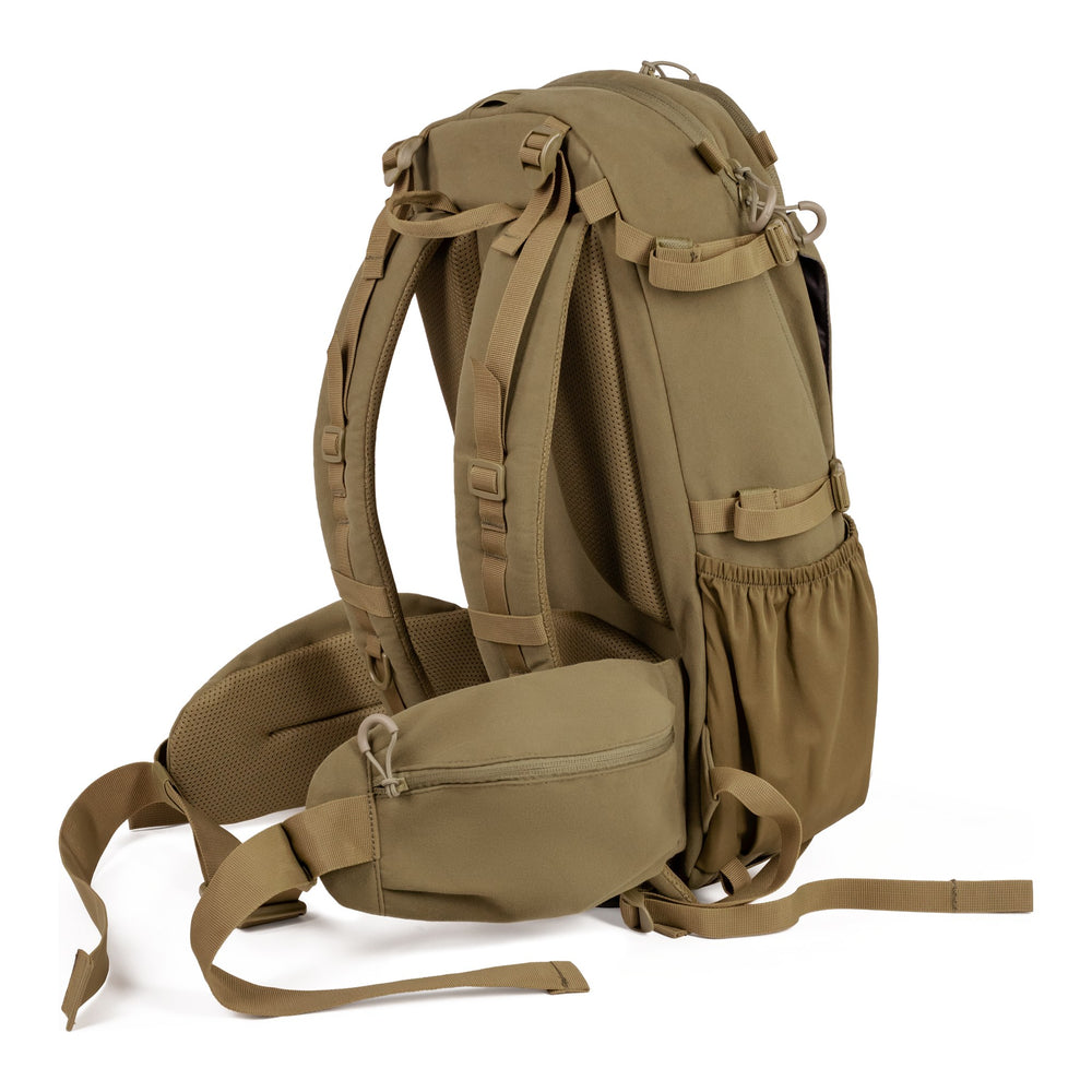 SB1 backpack, side with hipbelt