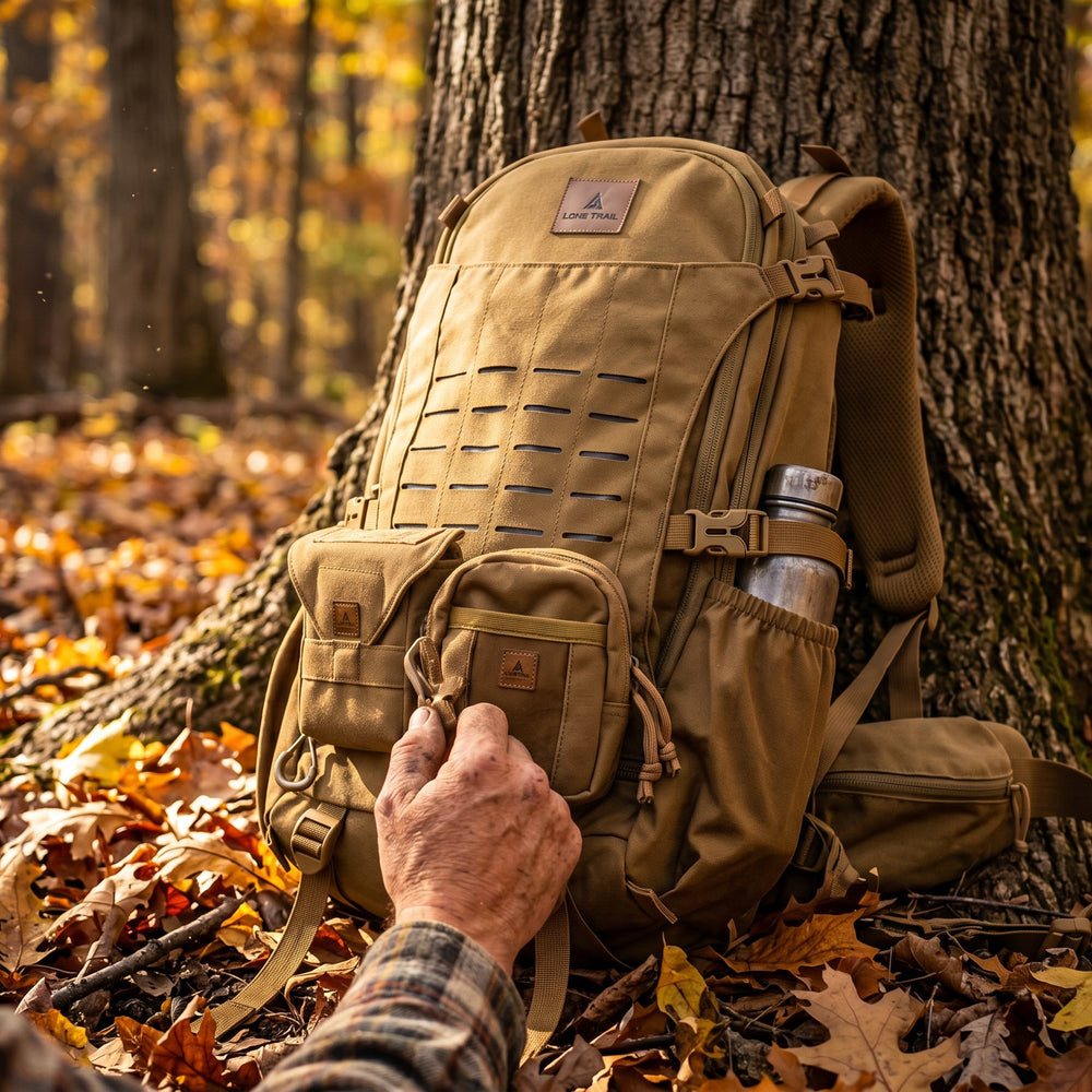 SB1 backpack in the field