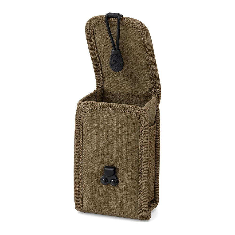 Rangefinder pouch with the flap open