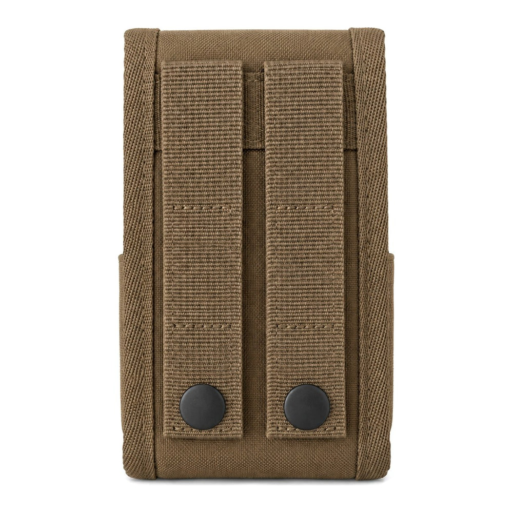 Back of the pouch: two MOLLE snap straps