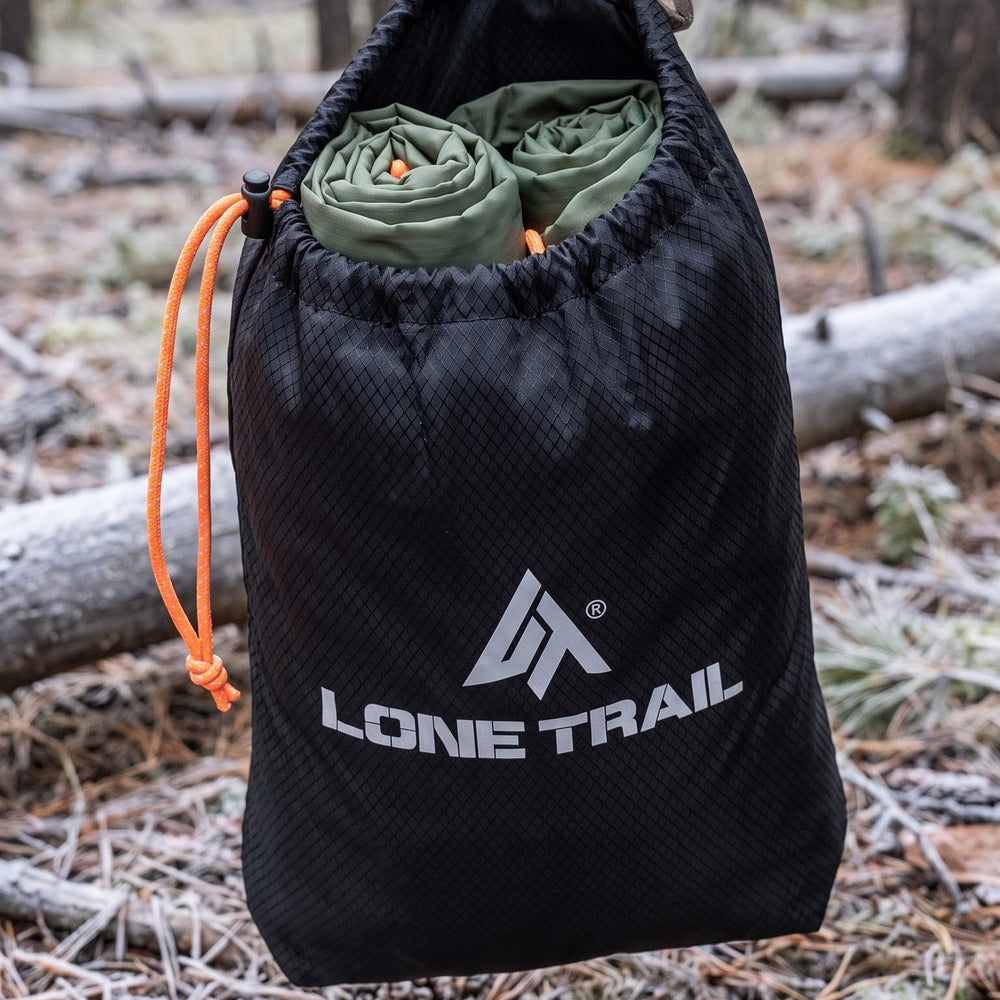 Game bags rolled up in their carrying pouch